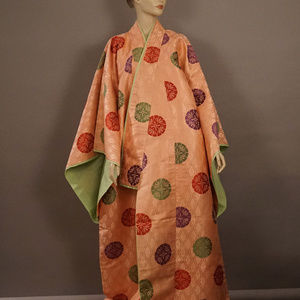 Pink silk hand made vintage kimono, never worn